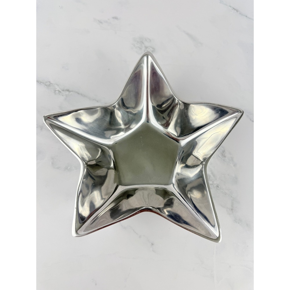VTG Holland Boone Polished Pewter 8 1/4" Star Dish